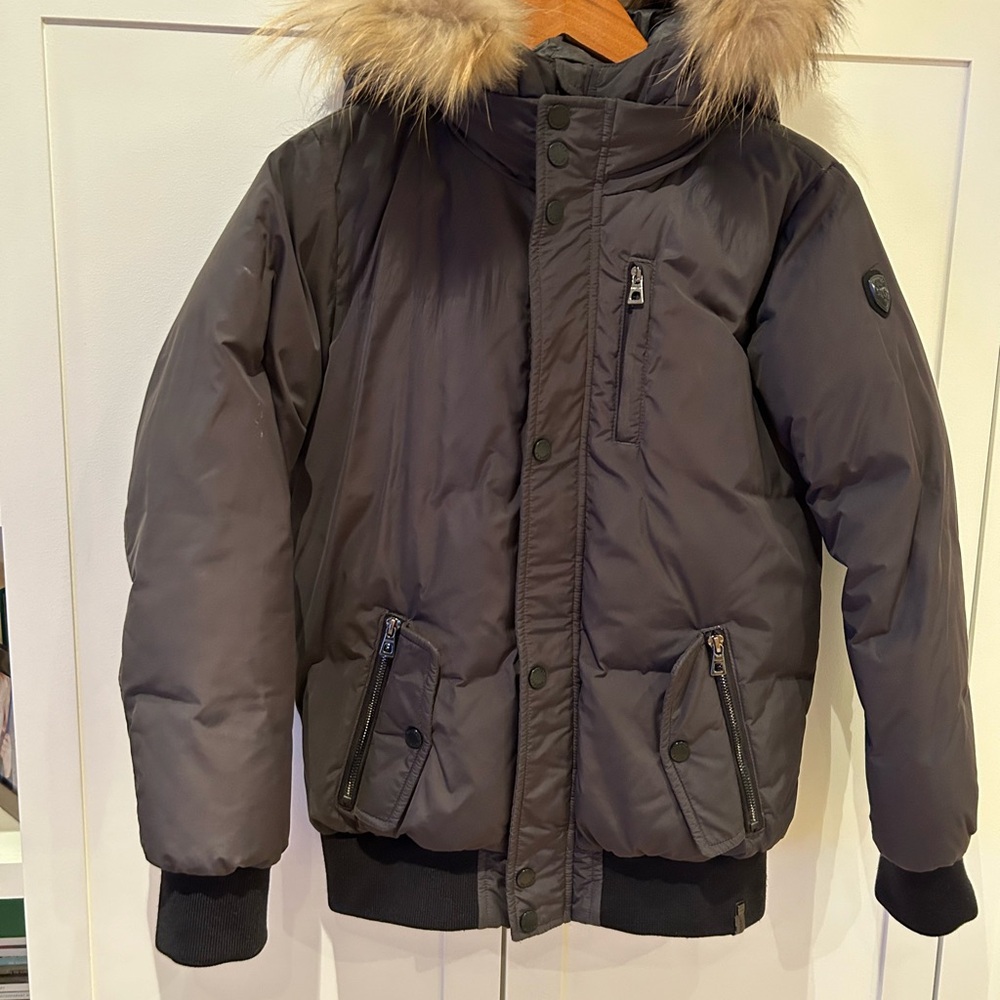 RUDSAK Bomber Winter Puffer Jacket with detachable Fur and detachable Hood